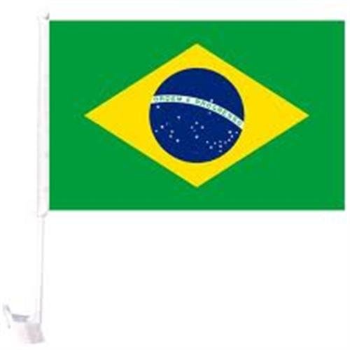 Brazil Heavy Duty Car Stick Flag 12