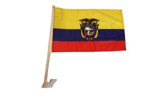Ecuador Heavy Duty Car Stick Flag 12