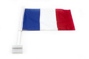 France Heavy Duty Car Stick Flag 12