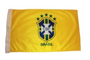 Brazil CBF Heavy Duty Car Stick Flag 12