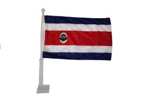 Costa Rica Heavy Duty Car Stick Flag 12