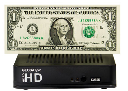 GEOSATpro microHD MPEG4 FTA receiver image