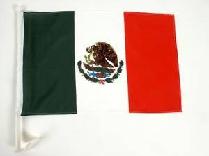 Mexico Heavy Duty Car Stick Flag 12