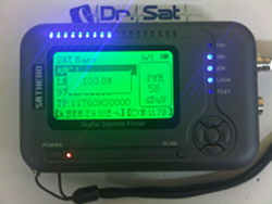 Sathero SH-200HD satellite meter image