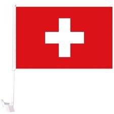 Switzerland Heavy Duty Car Stick Flag 12