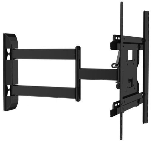 Full Motion black articulating swivel arm TV mount image